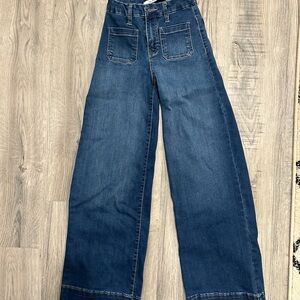 Celebrity Pink Dark Blue Wide Leg Jeans